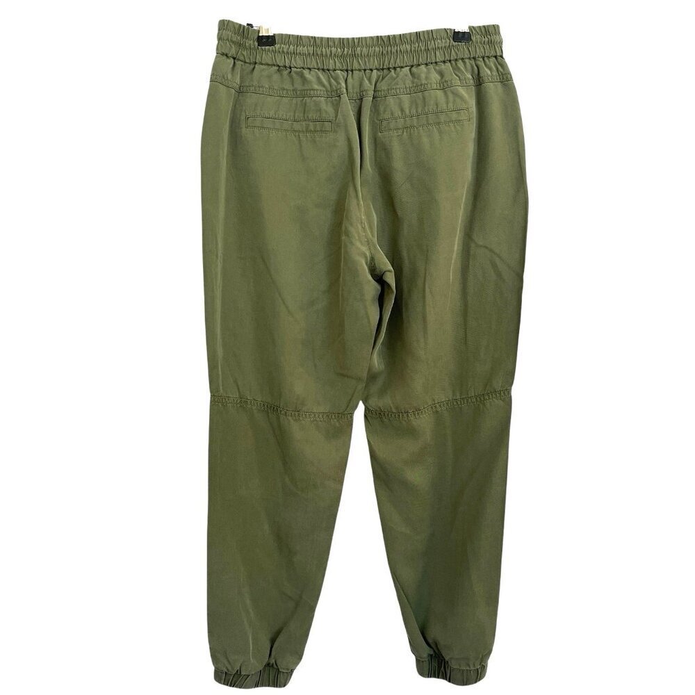 Banana Republic Women Military Jogger Cargo Pants Army Olive Green Sz S Trousers - Picture 3 of 9